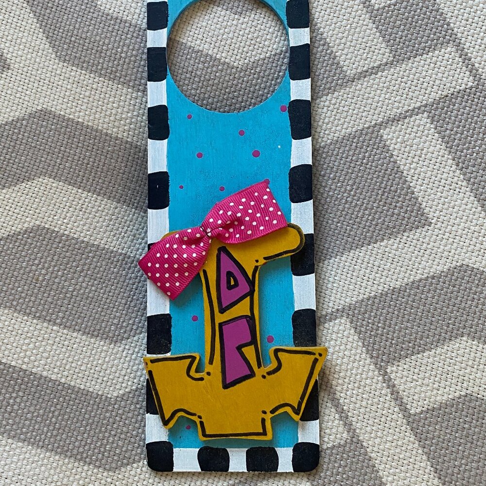 Delta Gamma Door Knob Hanger - Very Cute! EUC